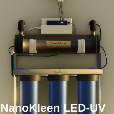 Restaurant quality water disinfection & purification with LED-UV
