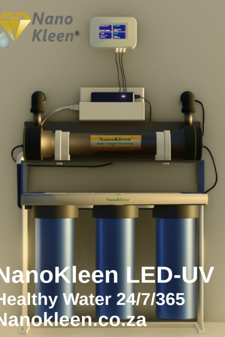 Restaurant quality water disinfection & purification with LED-UV